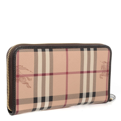 Burberry Haymarket Check Large Ziggy Zip Around Wallet 3 of 8