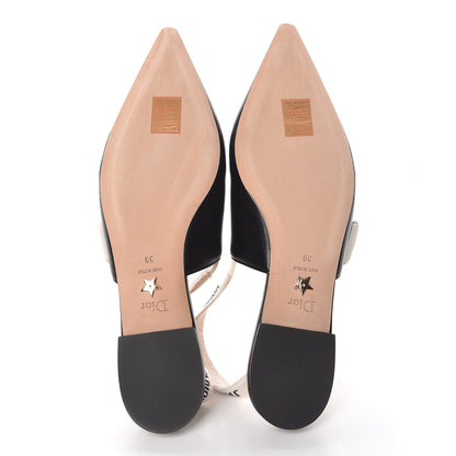 Christian Dior Lambskin Ribbon J'Adior Slingback Ballet Flats 39 Black 5 of 9