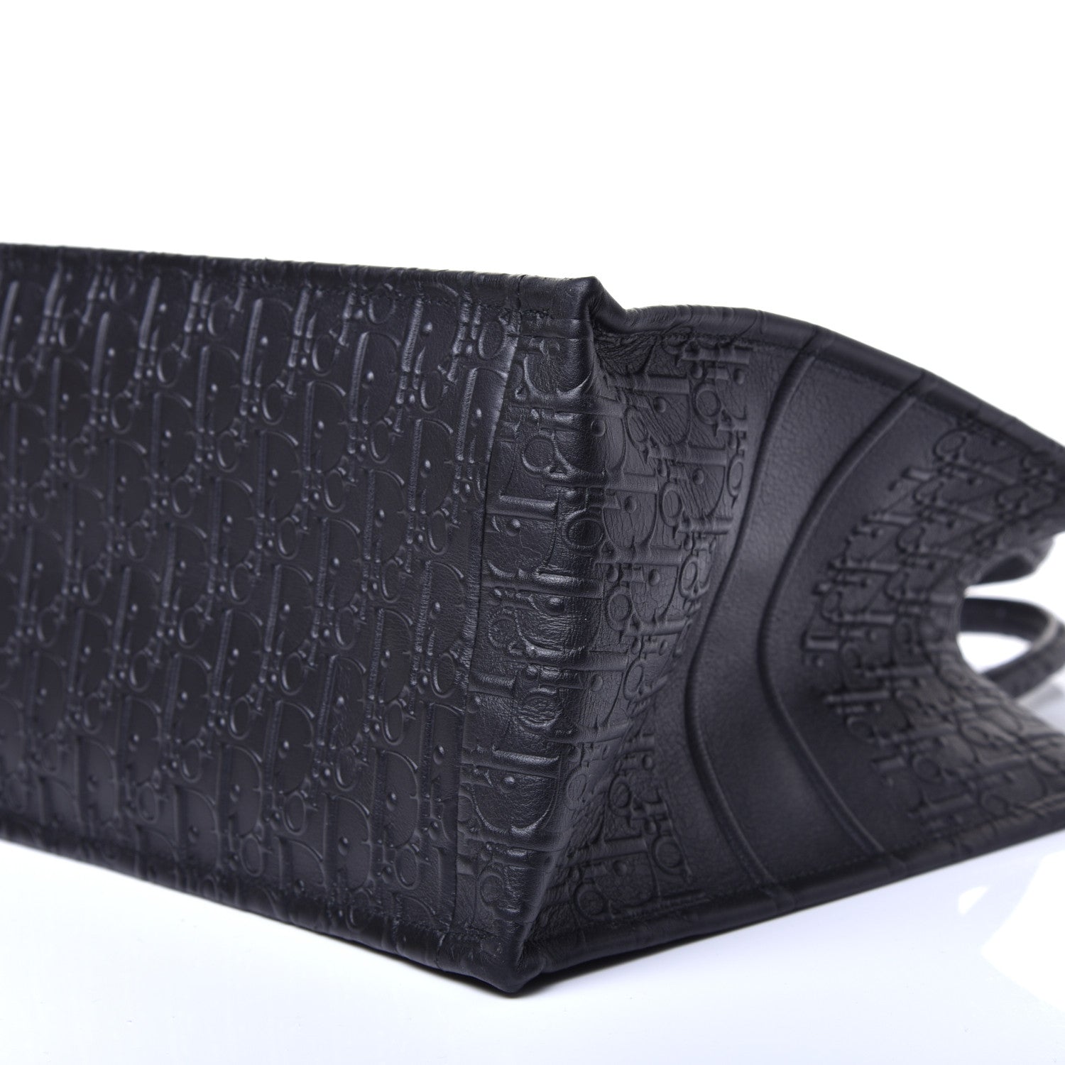 Christian Dior Oblique Calfskin Embossed Medium Book Tote Black 9 of 9