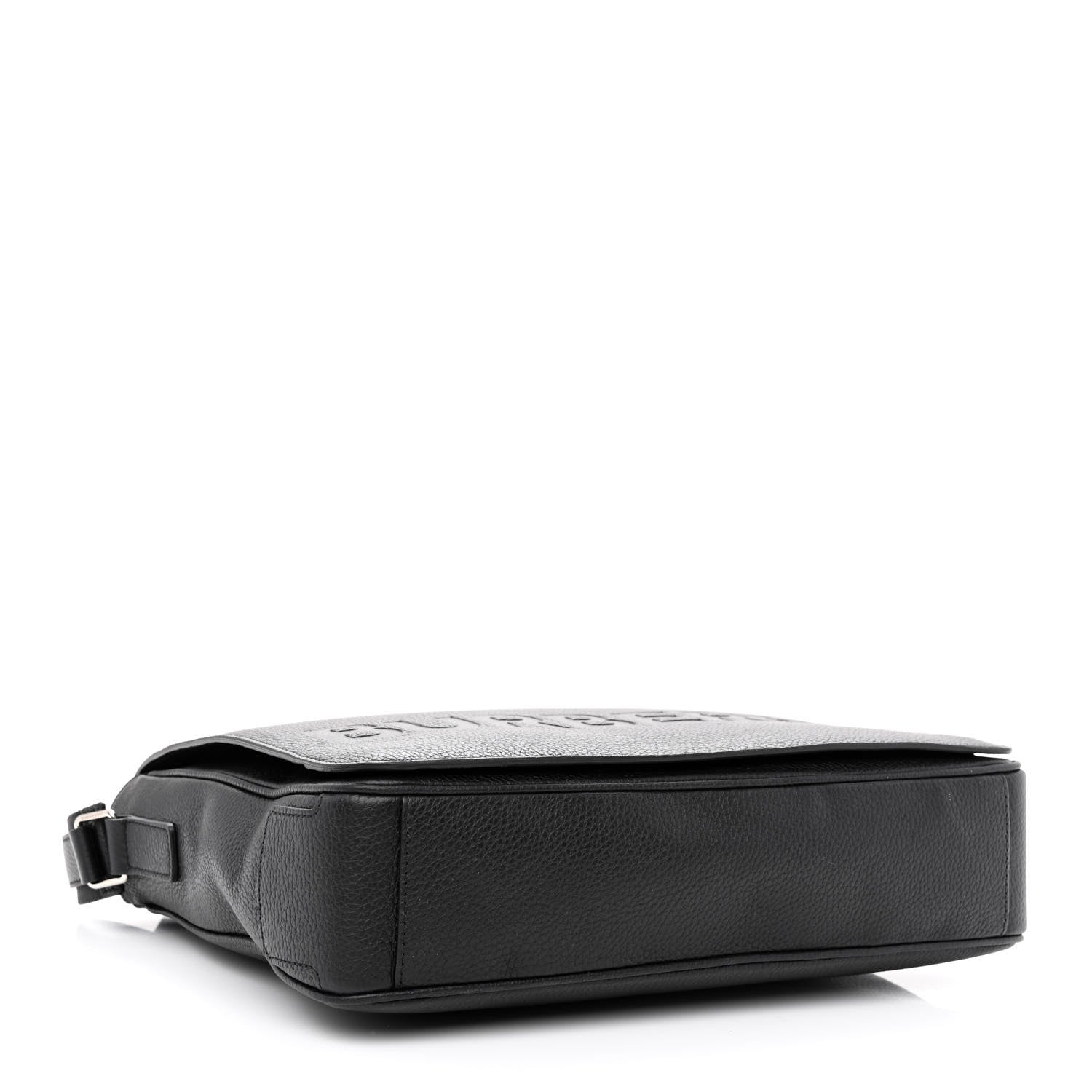 Burberry Grainy Calfskin Embossed Bruno Messenger Black 4 of 11