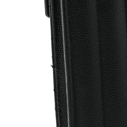Saint Laurent Grain De Poudre Textured Mixed Matelasse Triquilt Monogram Clutch Black 11 of 11
