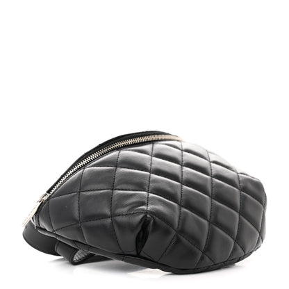 Chanel Calfskin Quilted Waist Belt Bag Black 4 of 11