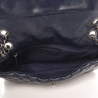 Chanel Iridescent Calfskin New Bubble Large Flap Navy 5 of 7