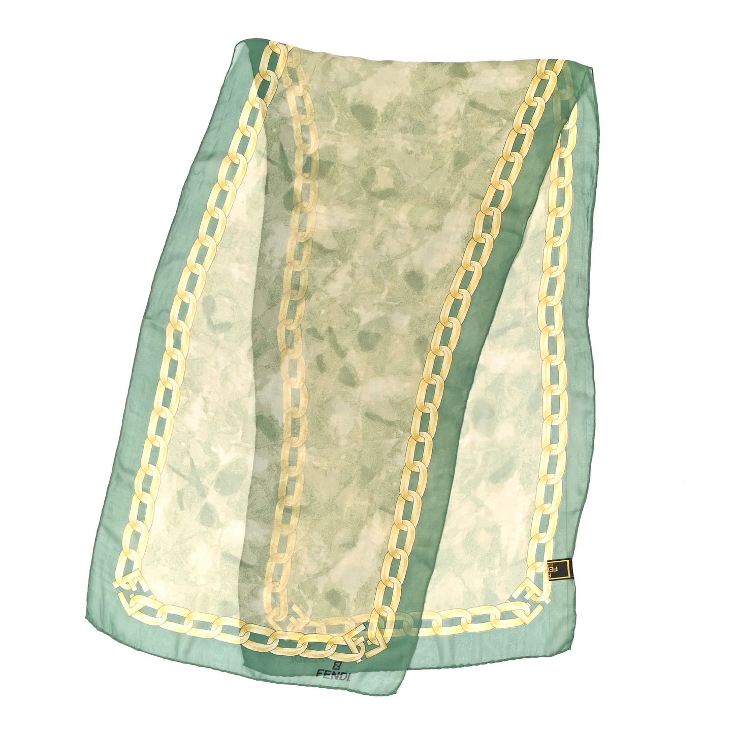 Silk Stole Green Gold