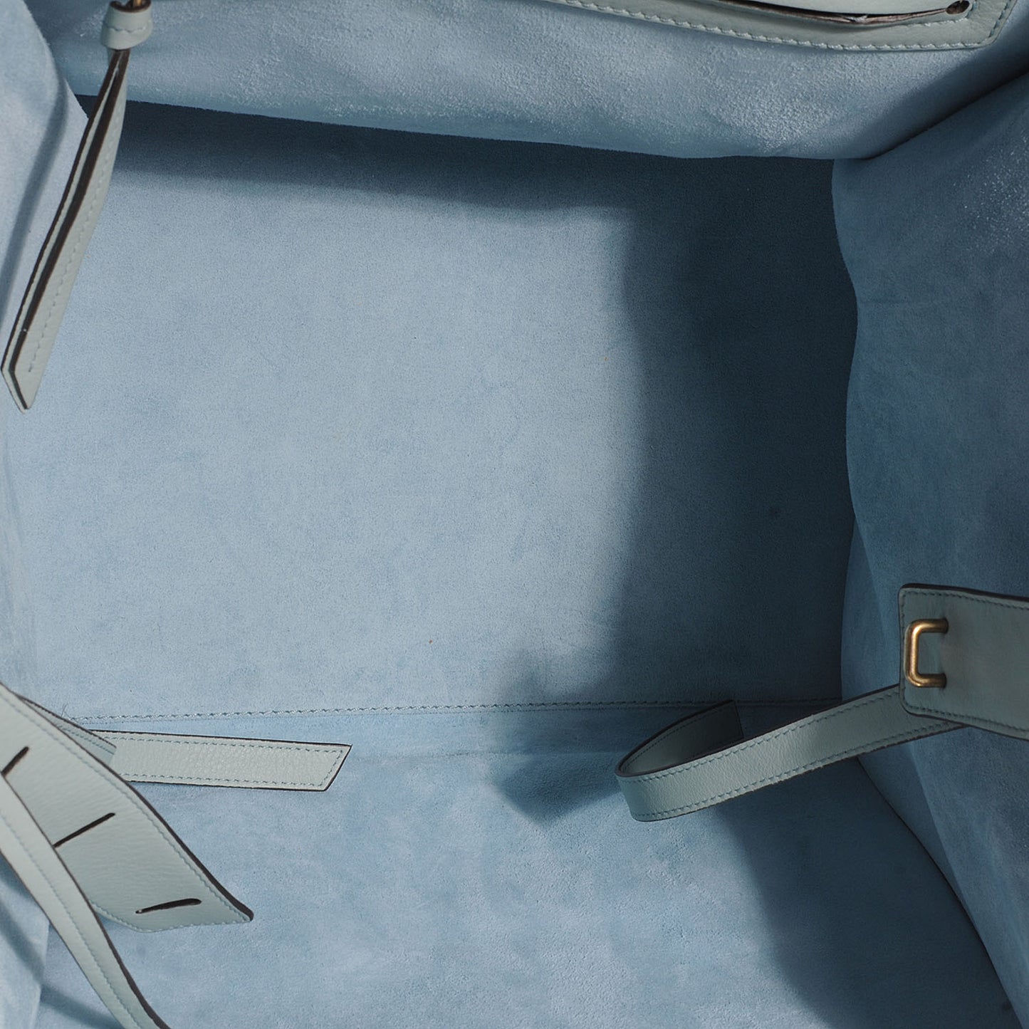 Calfskin Small Phantom Luggage Glacier