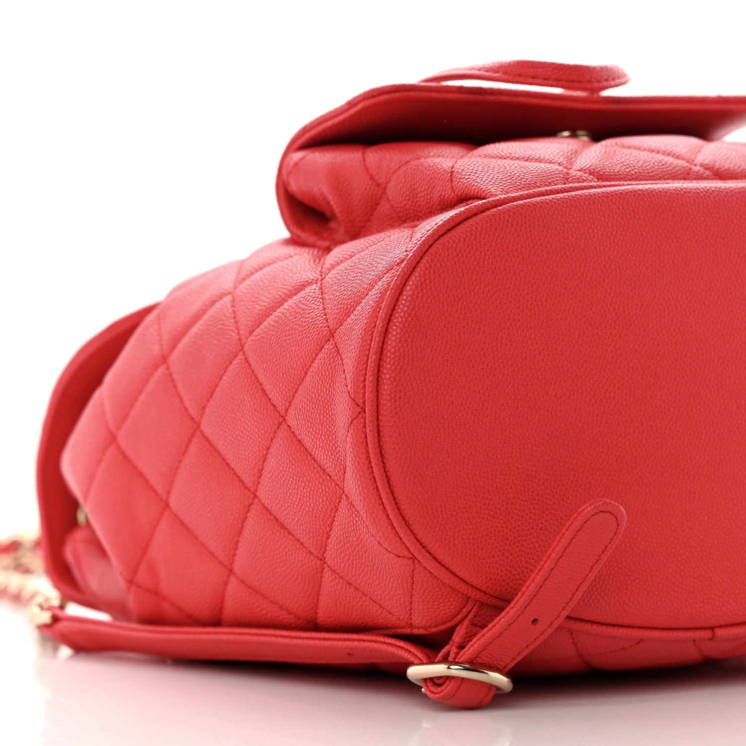 Chanel Caviar Quilted Backpack Bag Red 9 of 12