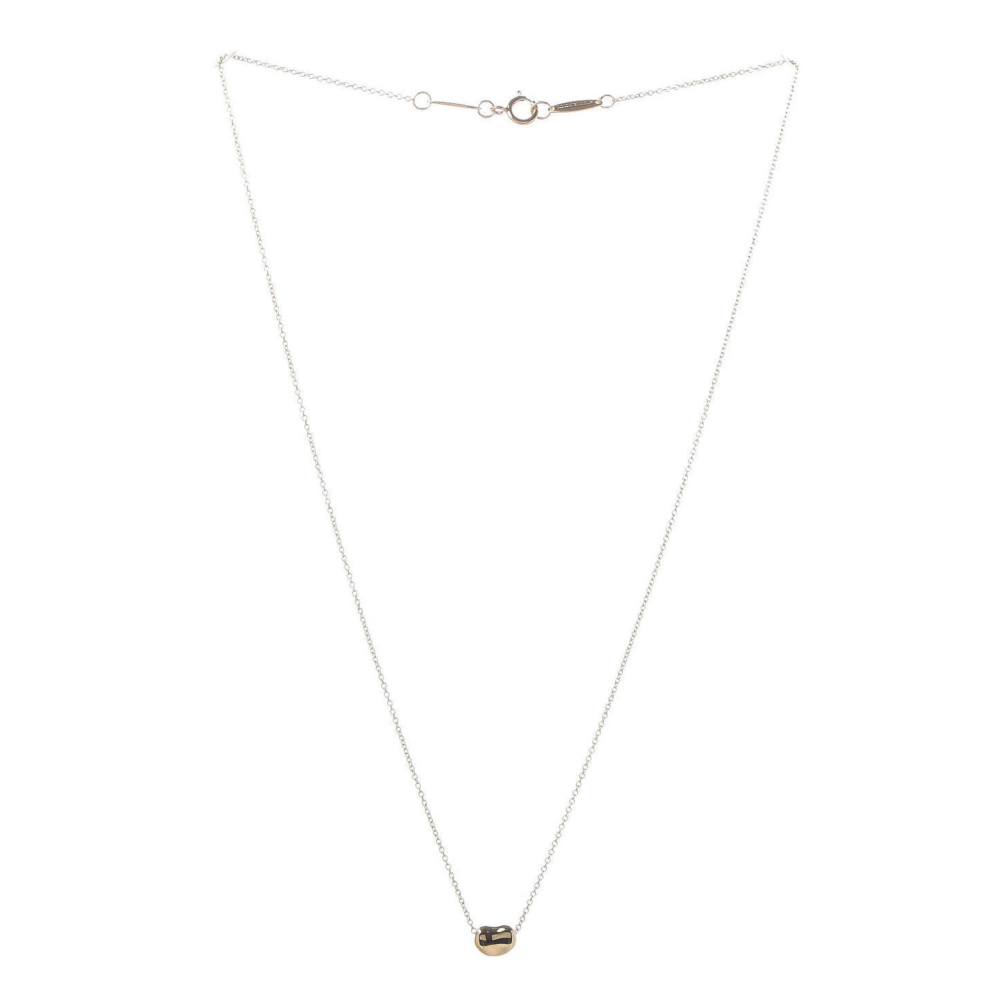 18K Yellow Gold 7mm Elsa Peretti Bean Pendant Necklace
