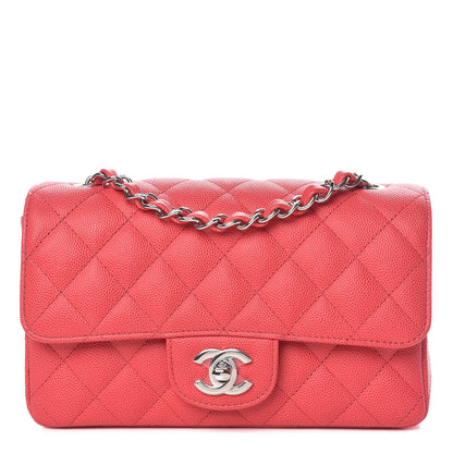 Chanel Caviar Quilted Mini Rectangular Flap Light Red 1 of 11