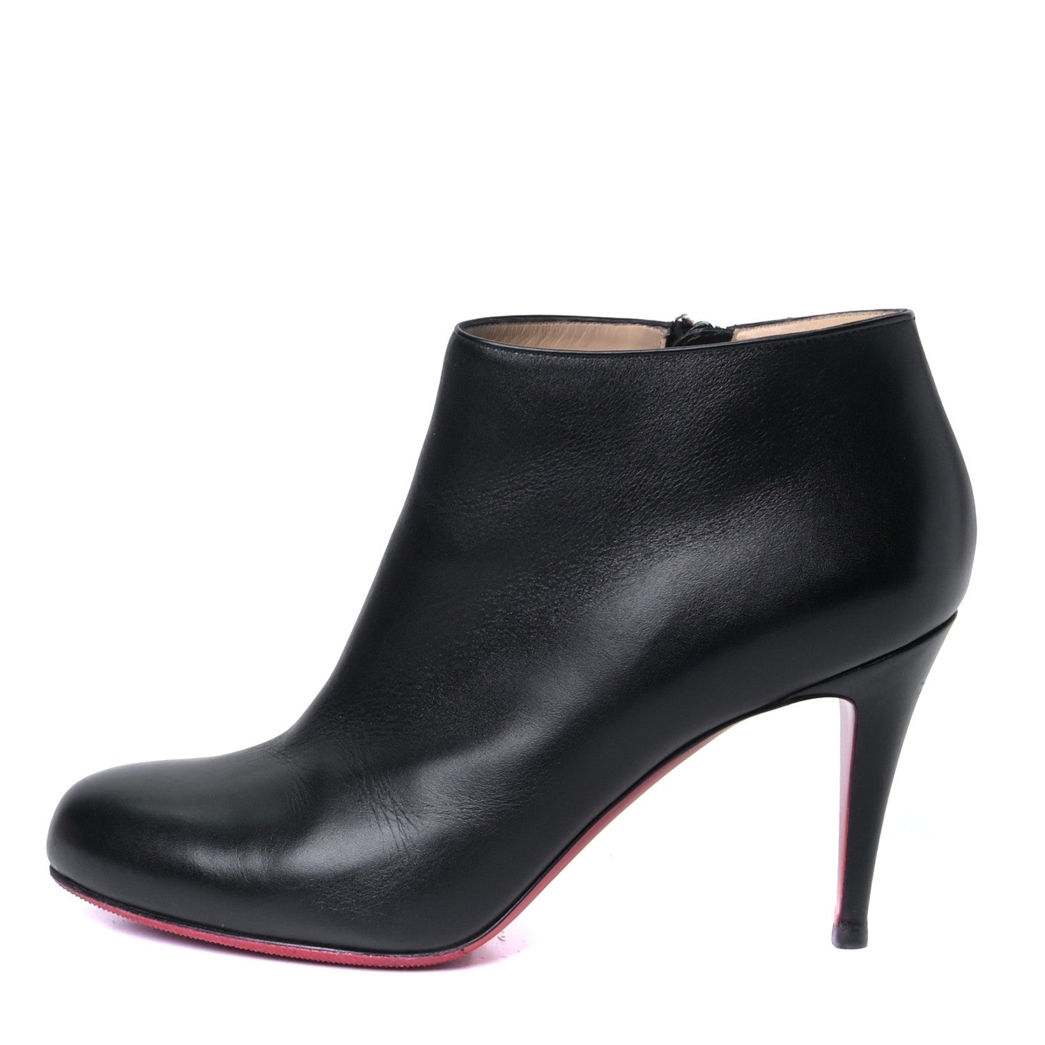 Christian Louboutin Calfskin Belle 85 Ankle Boots 40.5 Black 1 of 7