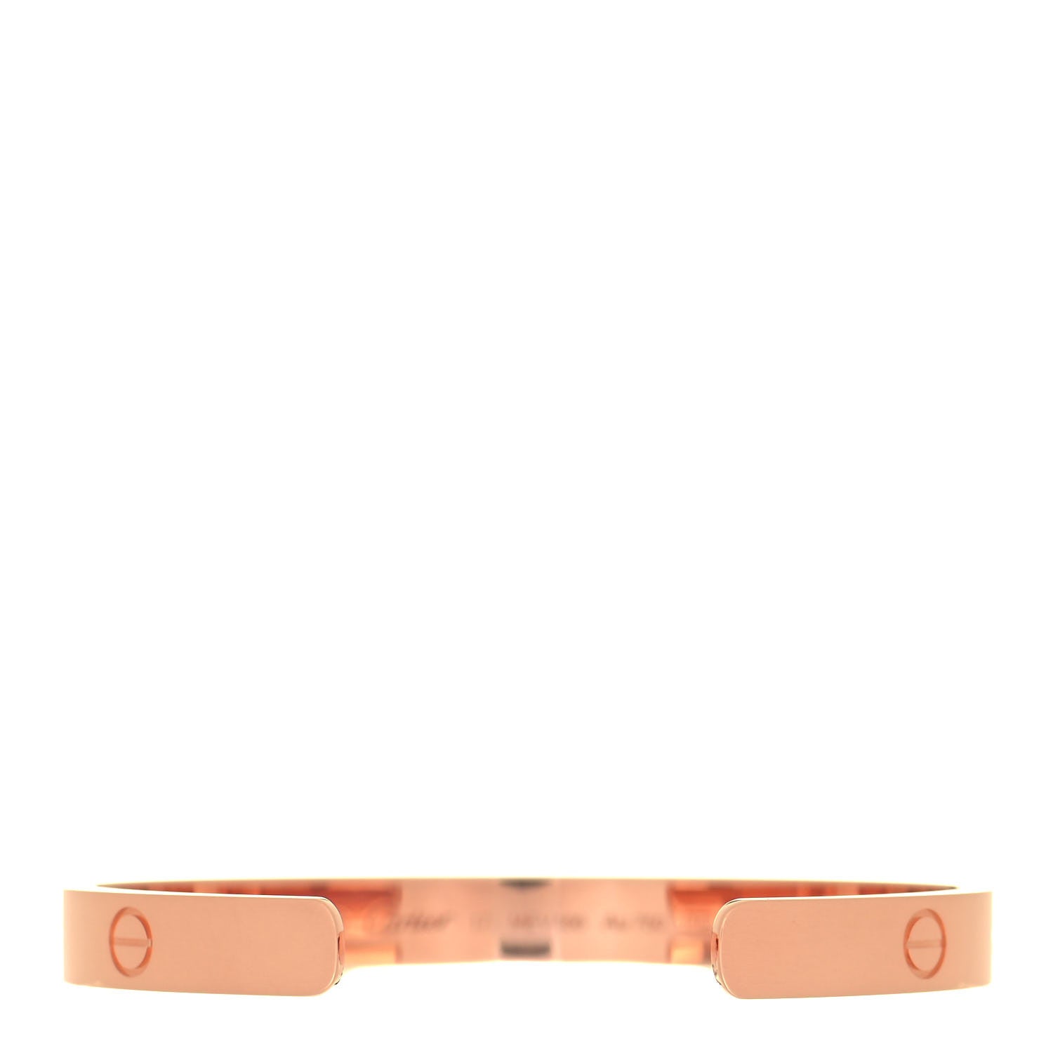 Cartier 18K Pink Gold LOVE Cuff Bracelet 17 3 of 5