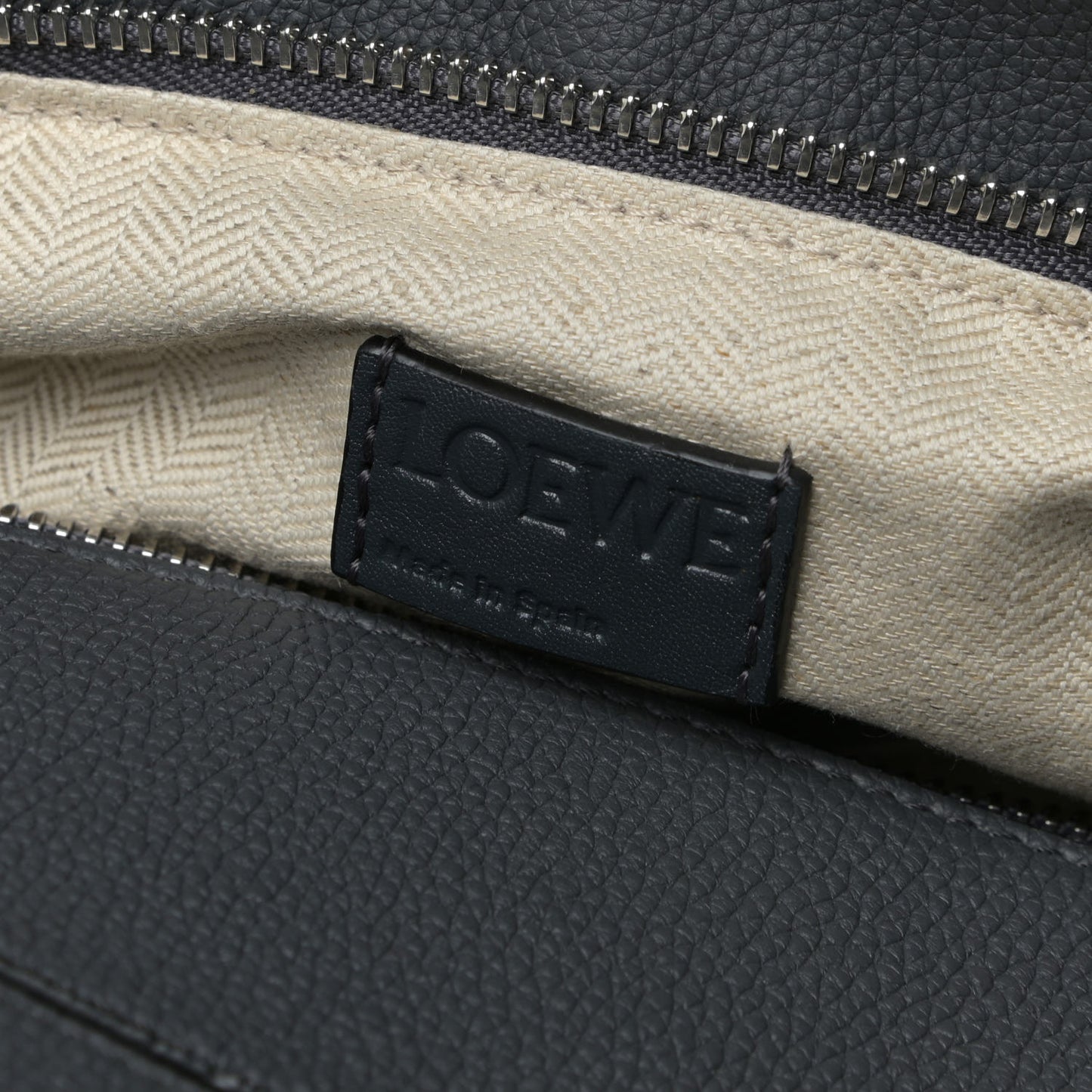 Calfskin Large Puzzle Bag Grey