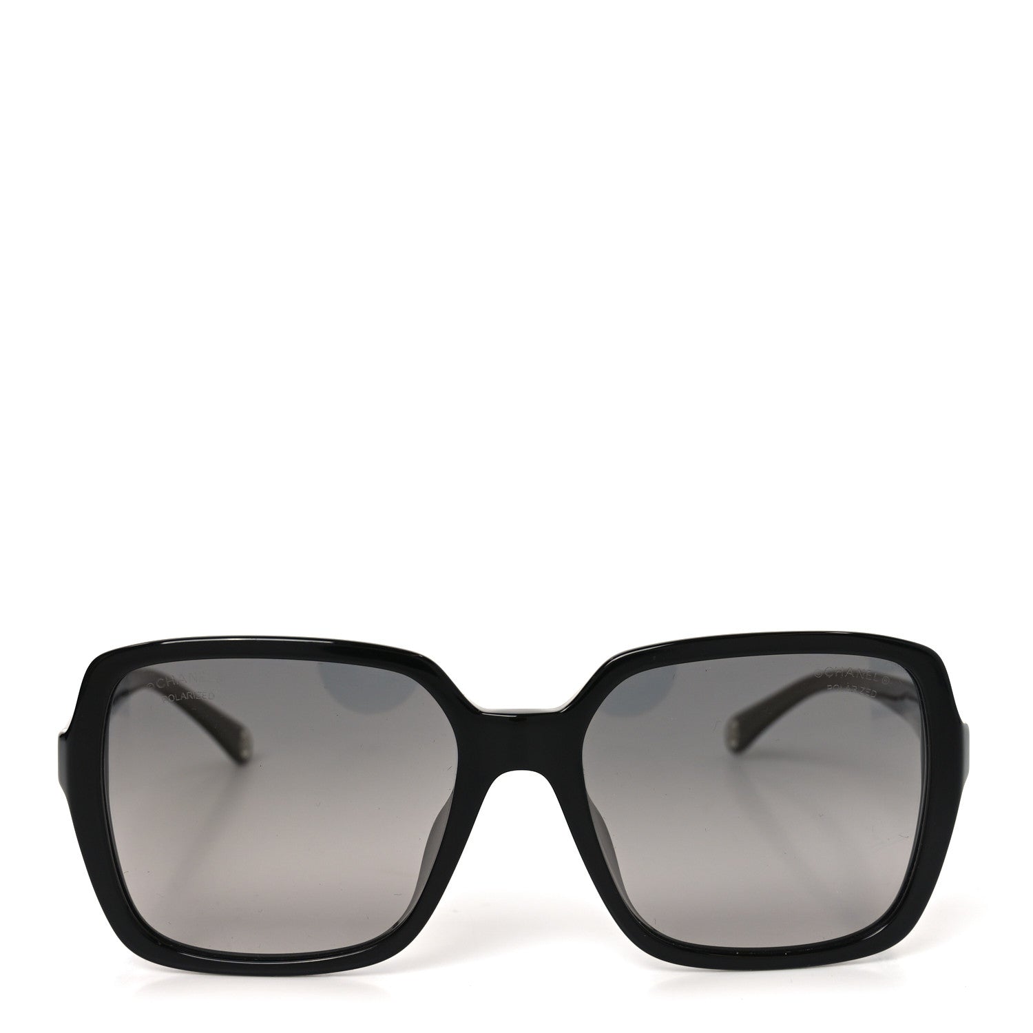 Chanel Acetate Polarized Square Sunglasses 5505-A Black 2 of 7