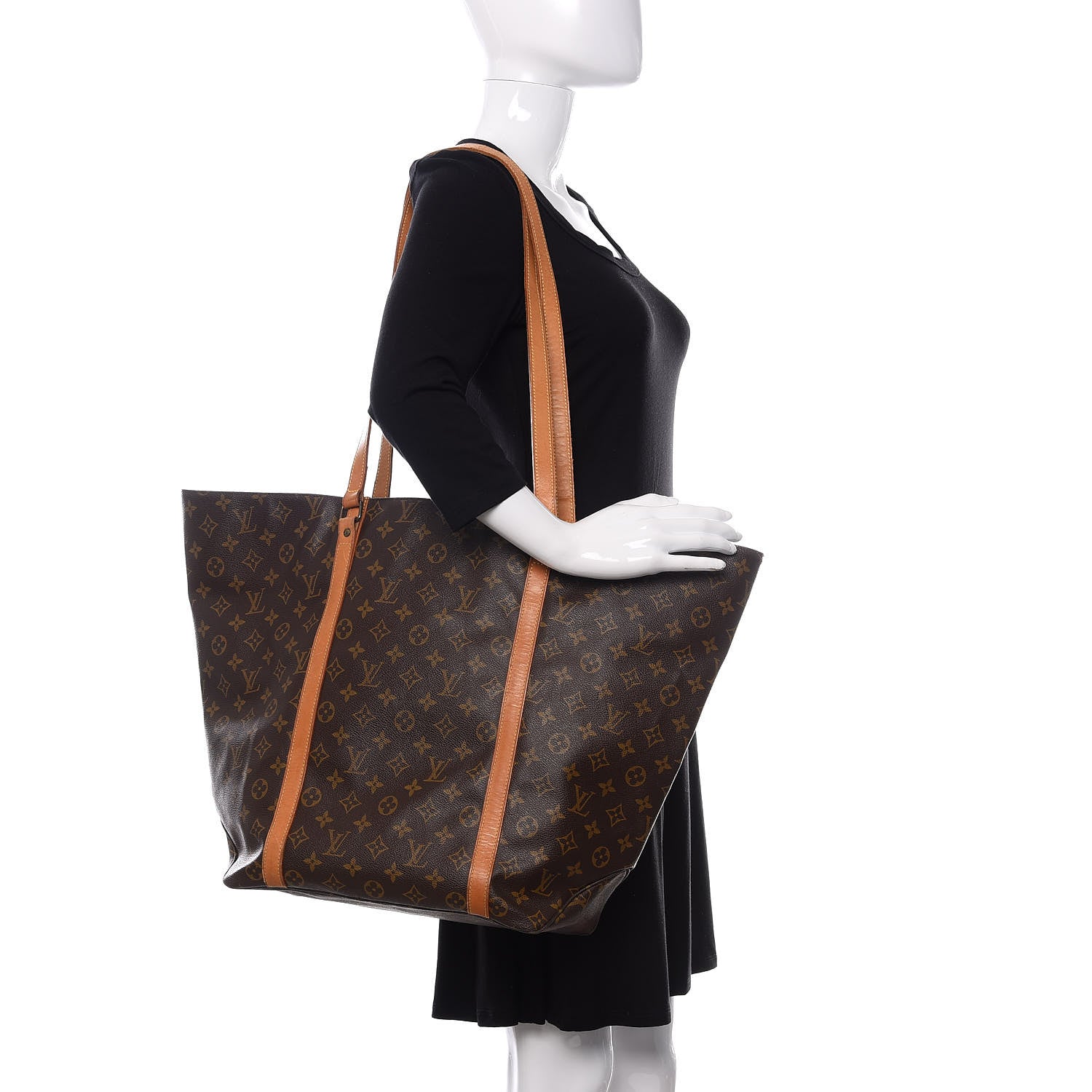 Louis Vuitton Monogram Sac Shopping Tote 2 of 10