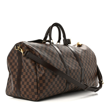 Louis Vuitton Damier Ebene Keepall Bandouliere 55 2 of 15