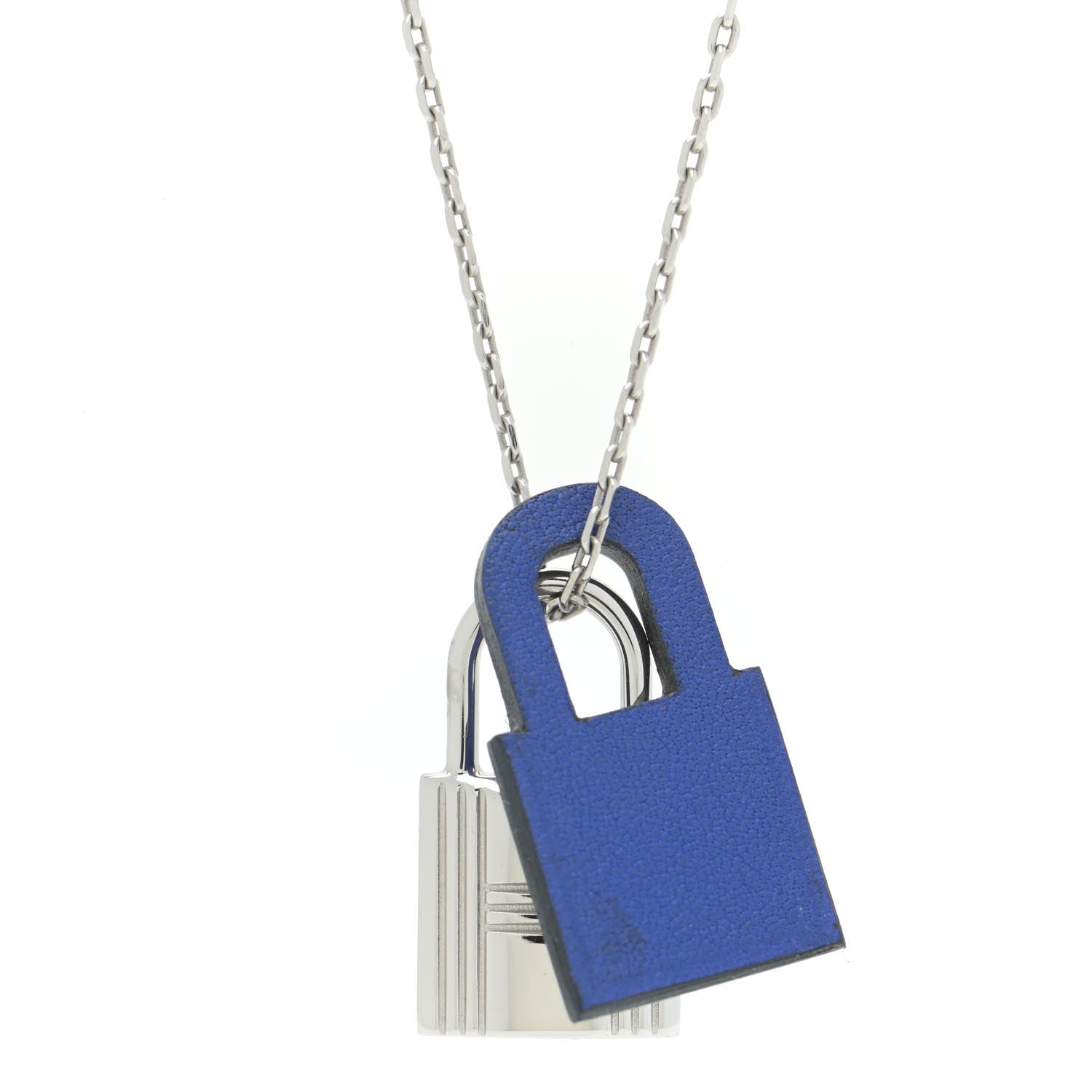 Hermes Swift O'Kelly Pendant Necklace Bleu Electrique 4 of 8