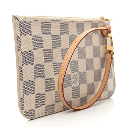 Louis Vuitton Damier Azur Neverfull PM Pochette 2 of 4