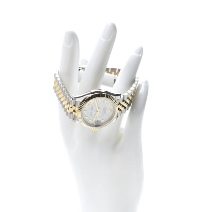 Rolex Stainless Steel 18K Yellow Gold 31mm Oyster Perpetual Datejust Watch White Roman 278273 2 of 7