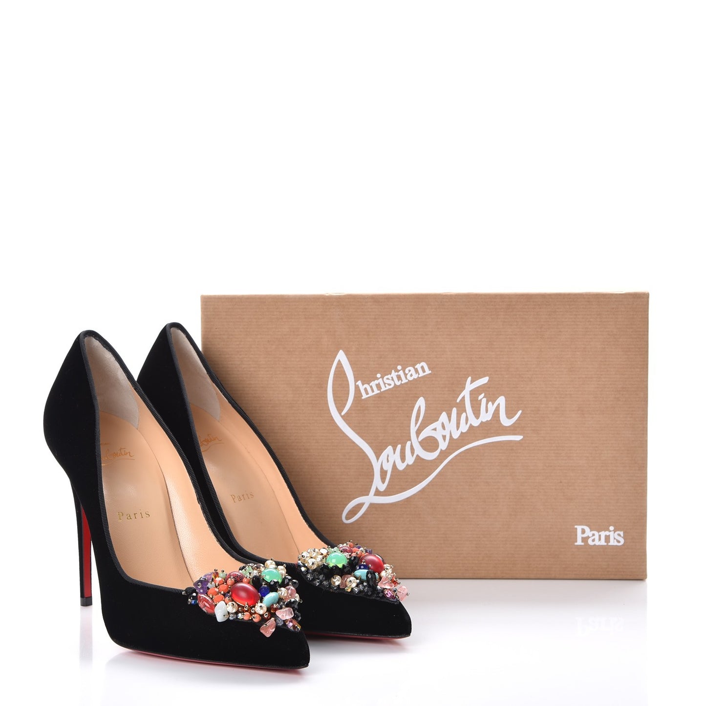 Velvet Diva Cora 100 Pumps 39.5 Black Multi