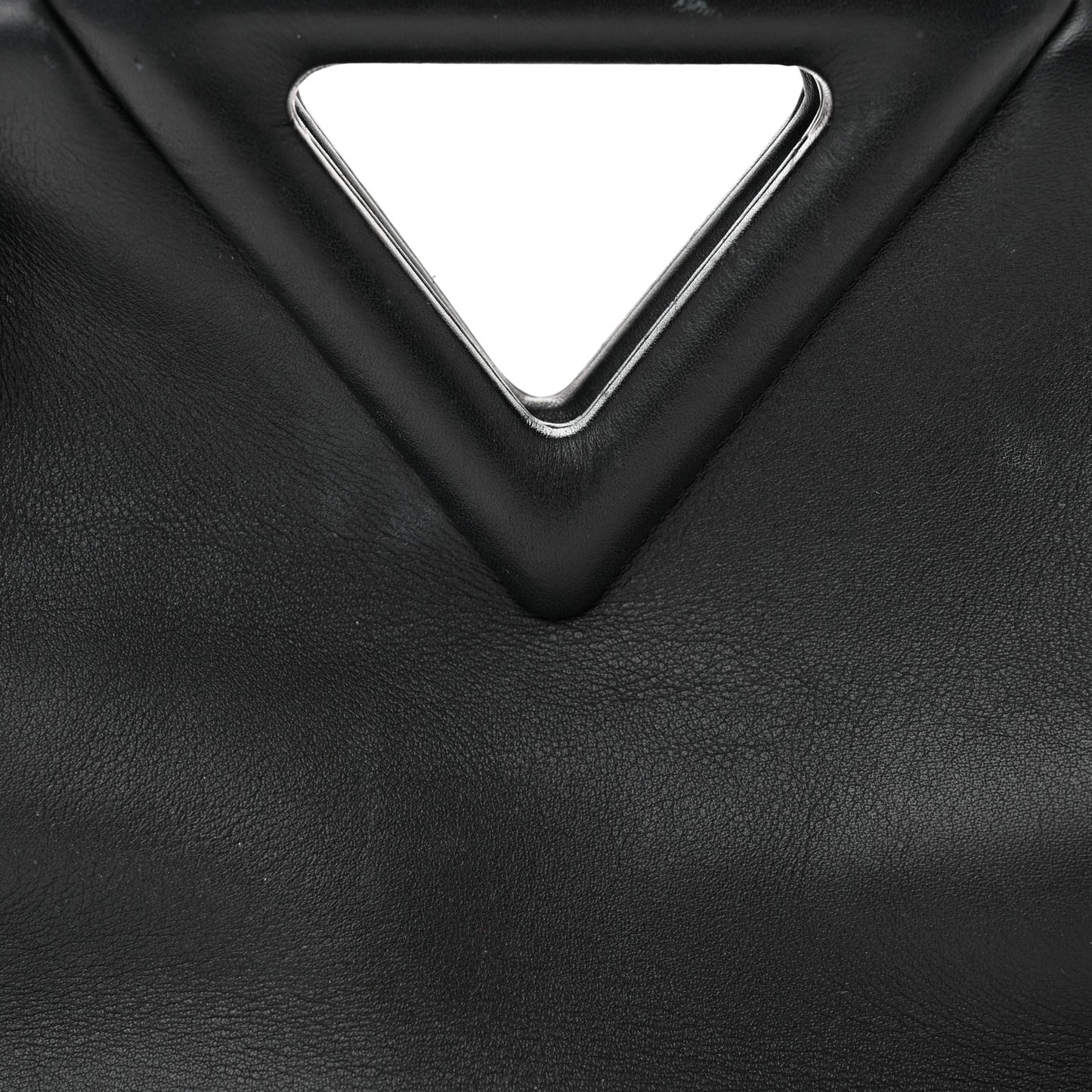 Calfskin Small The Point Triangle Bag Black
