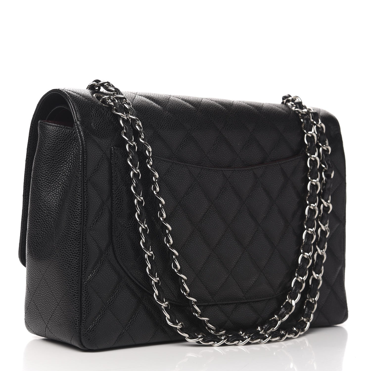 Chanel Caviar Quilted Maxi Double Flap Black 3 of 11