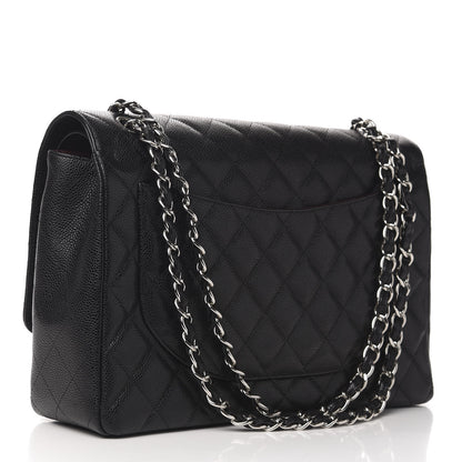 Chanel Caviar Quilted Maxi Double Flap Black 3 of 11