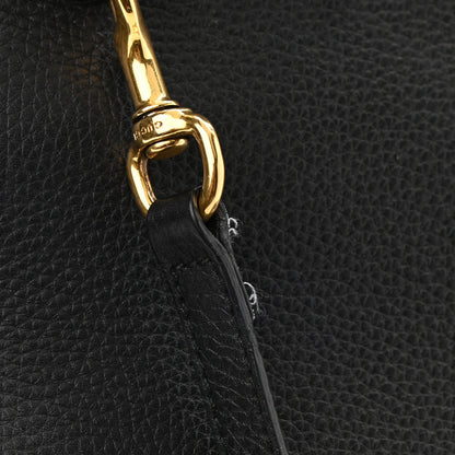 Gucci Calfskin Small GG Marmont Top Handle Bag Black 9 of 11