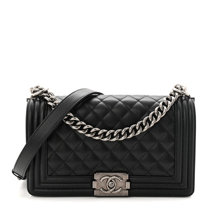 Chanel Caviar Quilted Medium Boy Flap Black 1 of 11