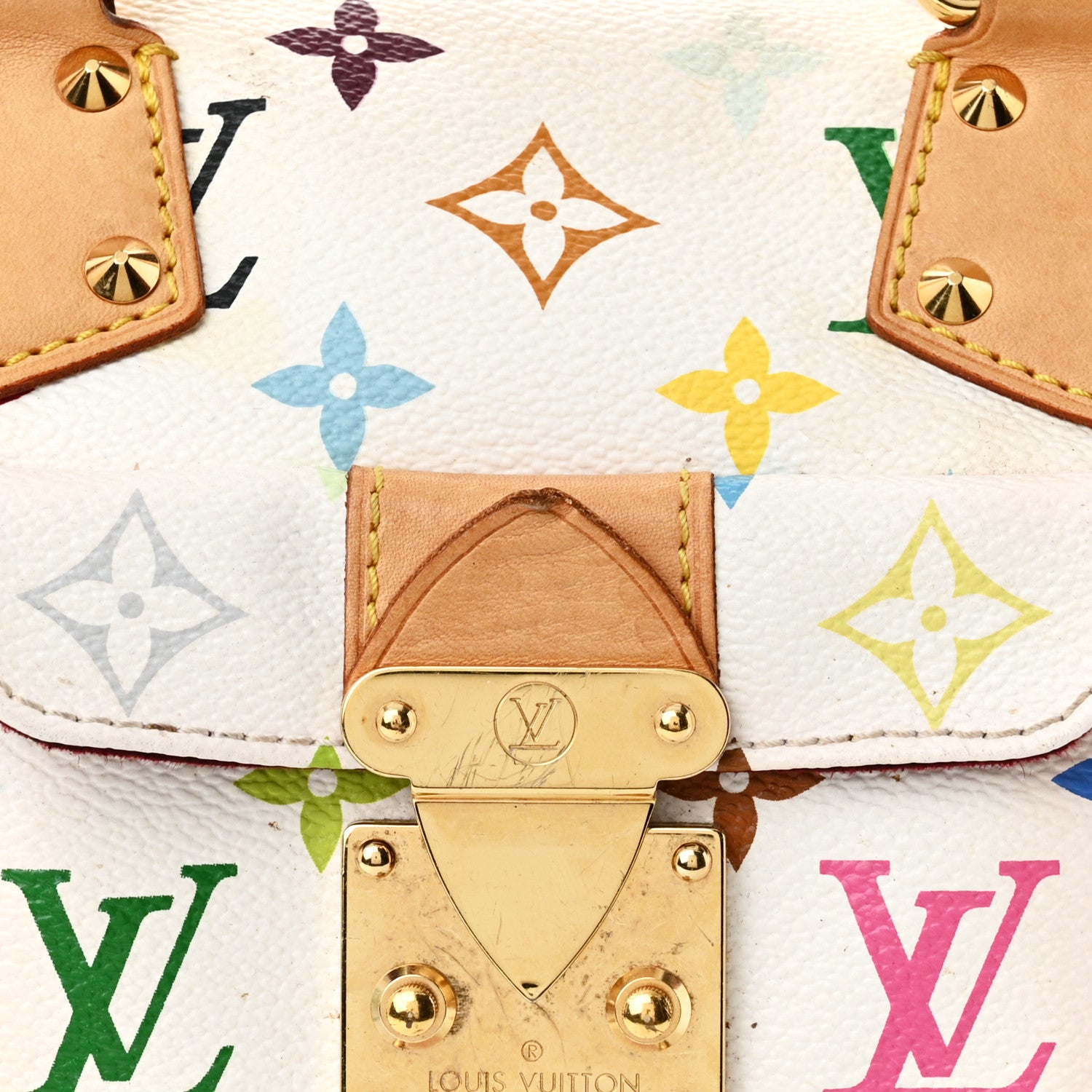 Louis Vuitton Monogram Multicolor Speedy 30 White 7 of 13