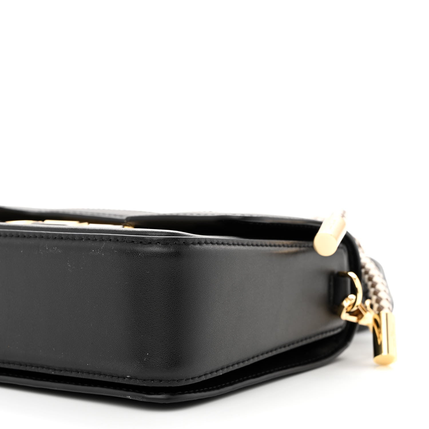 Marc Jacobs Canvas Calfskin The J Link Twist Shoulder Bag Brown Rice 10 of 10