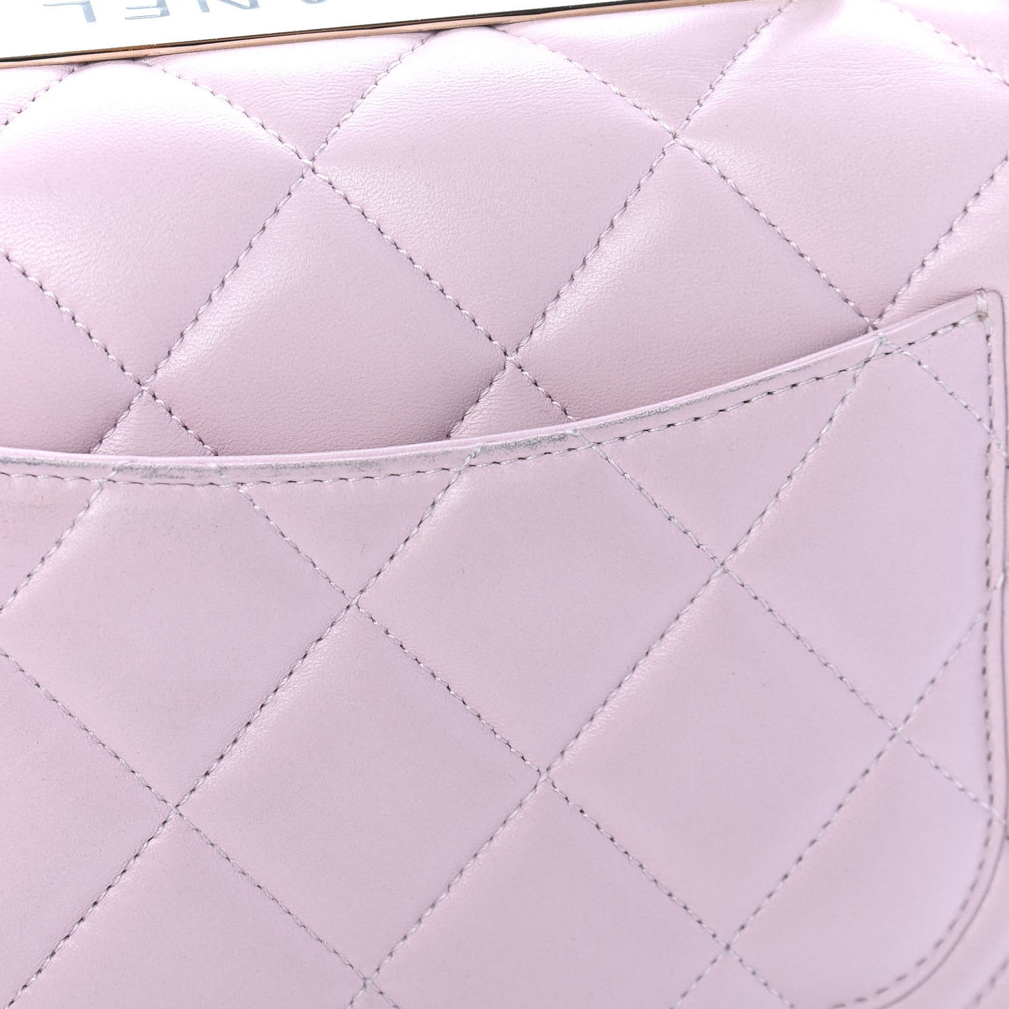 Lambskin Quilted Small Trendy CC Flap Dual Handle Bag Light Pink