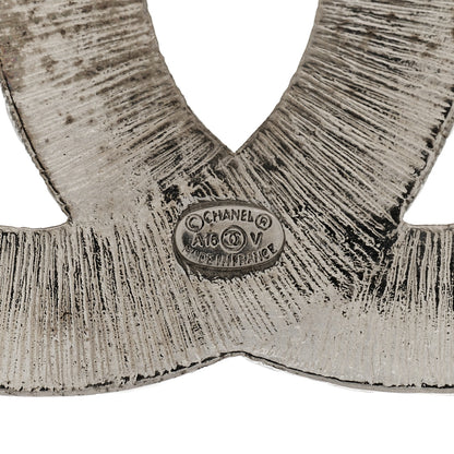 Chanel Baguette Crystal CC Brooch Silver 4 of 5