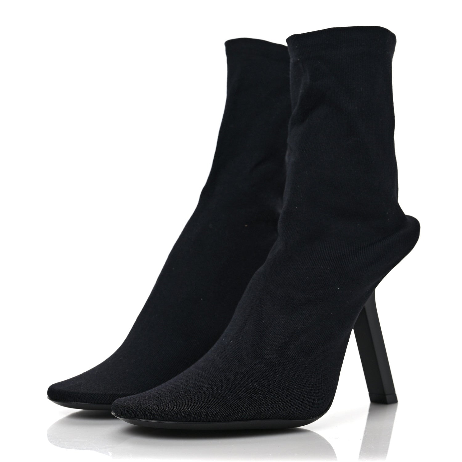 Balenciaga Stretch Tight Fabric Tight 110mm Booties 38 Black 3 of 9