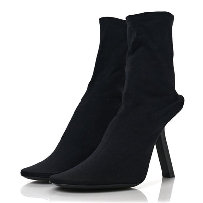 Balenciaga Stretch Tight Fabric Tight 110mm Booties 38 Black 3 of 9
