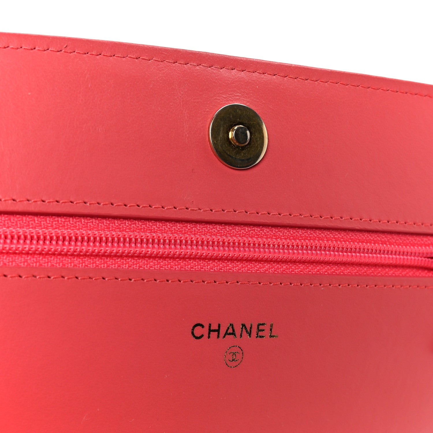 Chanel Caviar Quilted Boy Wallet On Chain WOC Dark Pink 6 of 12