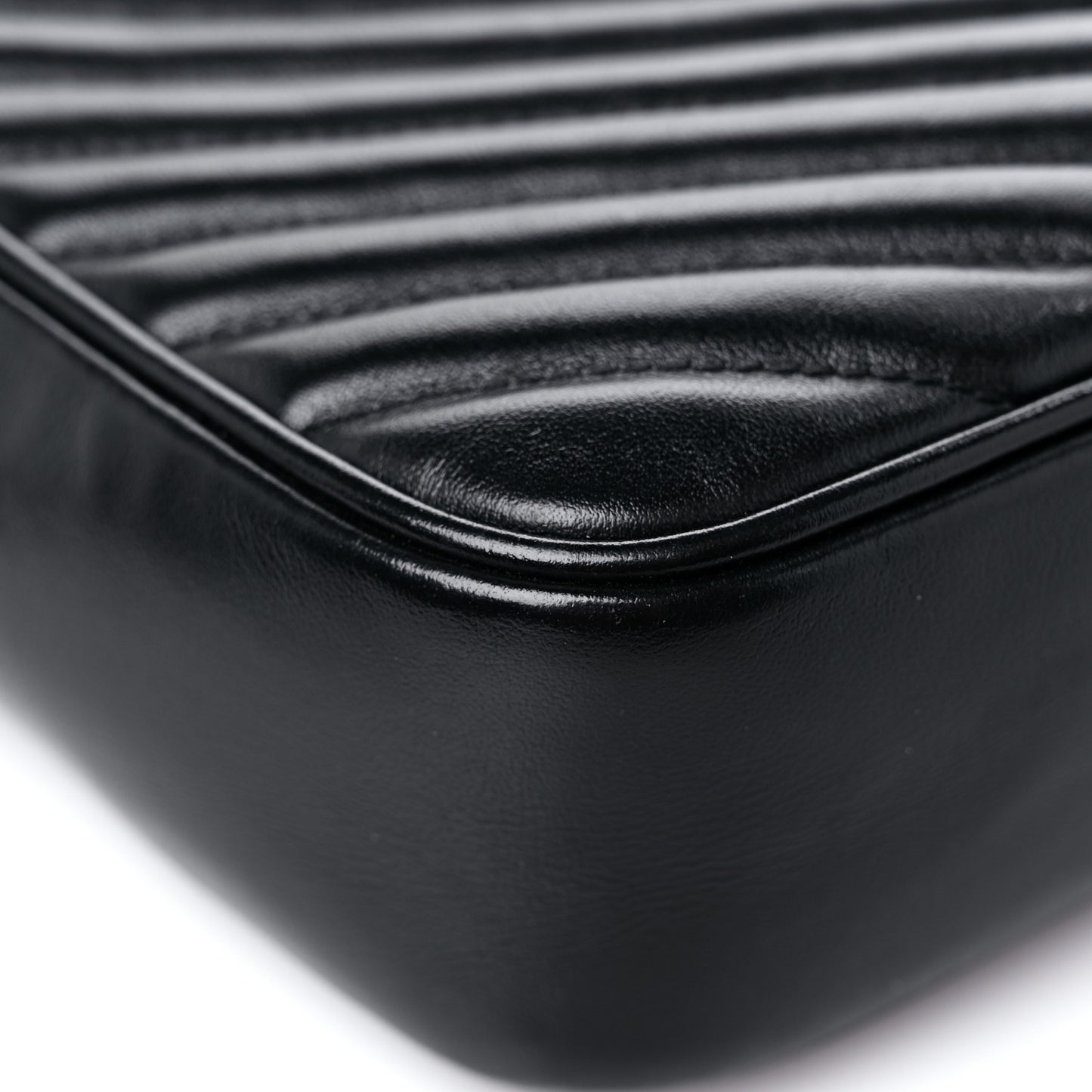 Calfskin Matelasse Monogram Lou Camera Bag Black