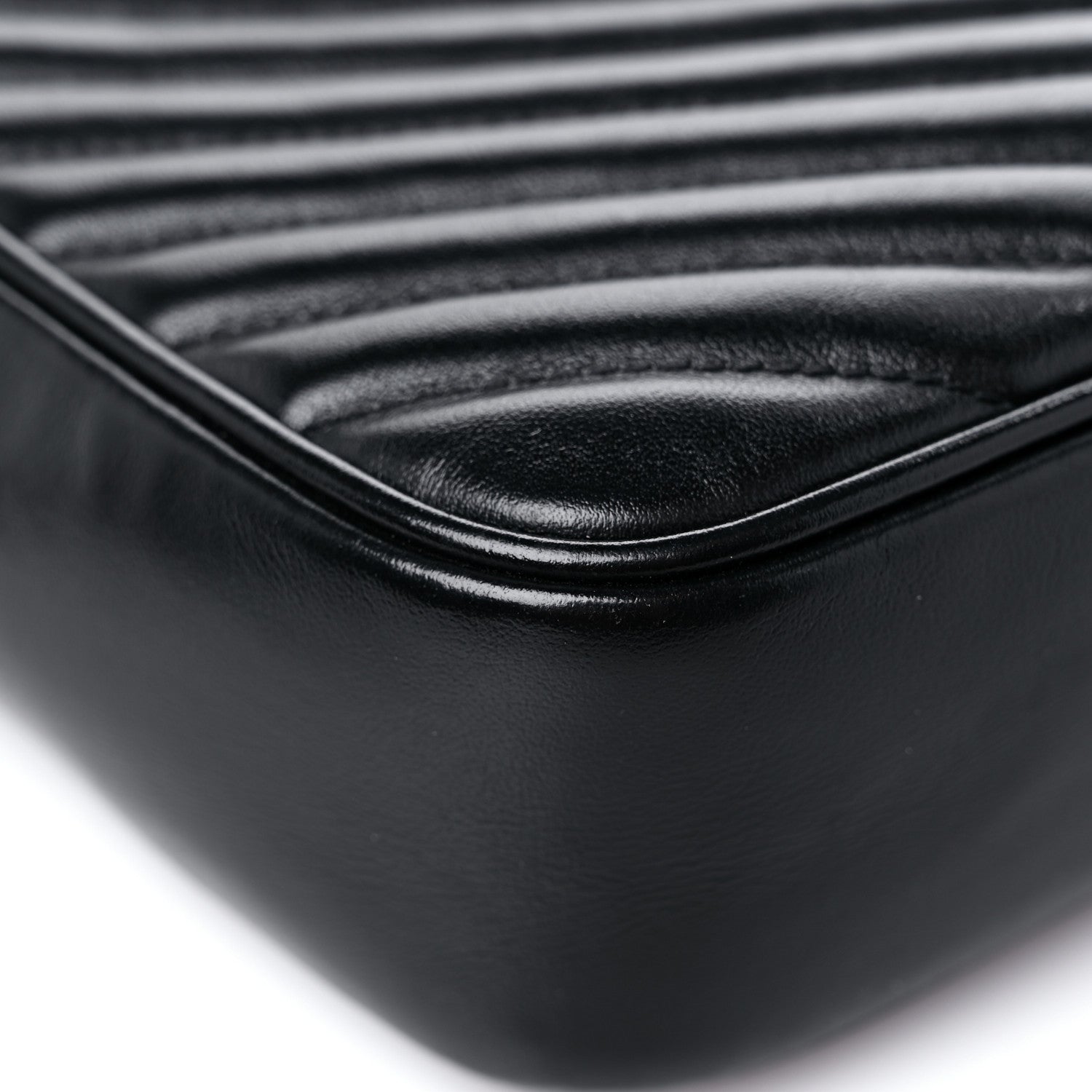 Saint Laurent Calfskin Matelasse Monogram Lou Camera Bag Black 10 of 14