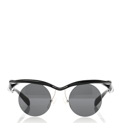 Prada Acetate Rimless Sunglasses SPR A24 Black 2 of 8