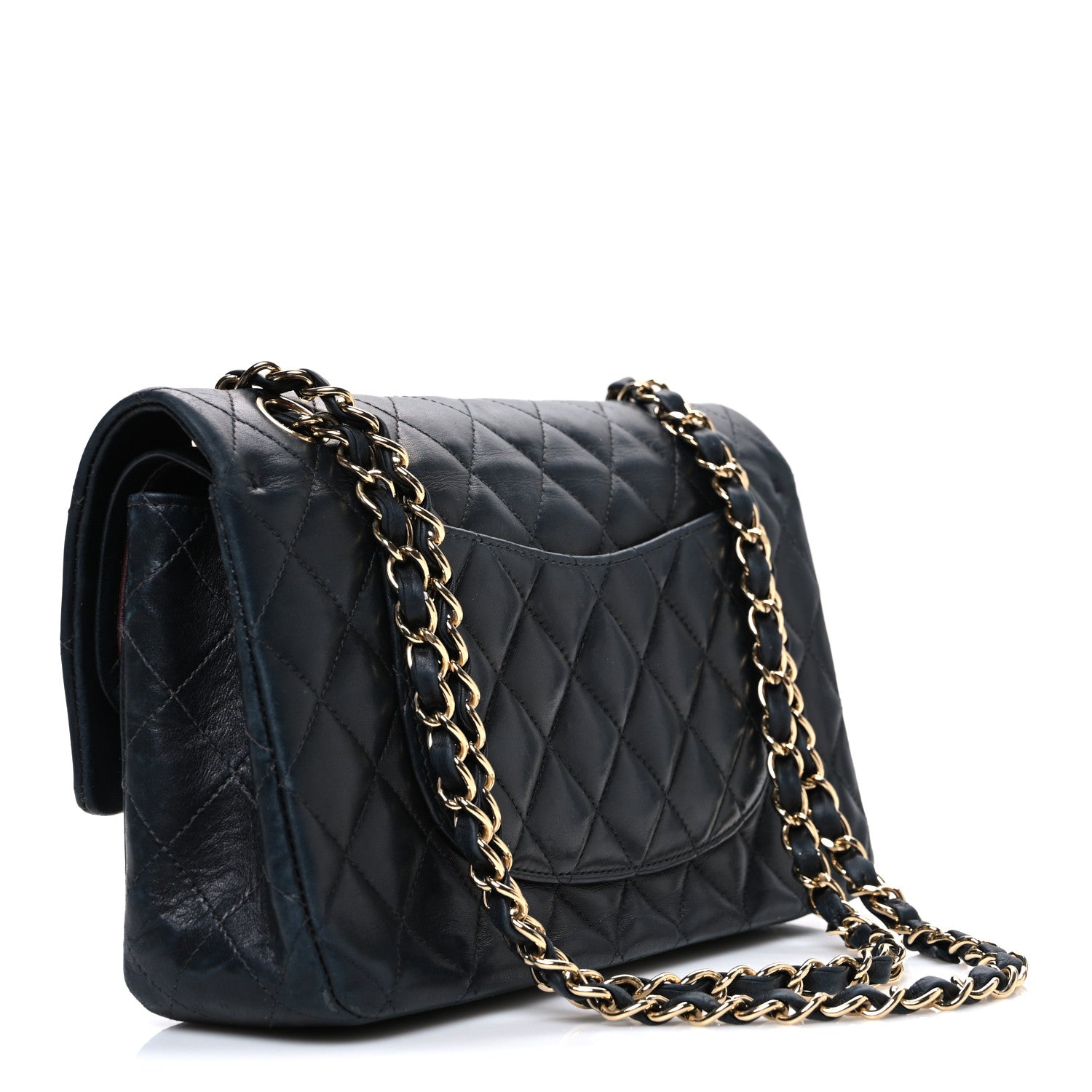 Chanel Lambskin Quilted Medium Double Flap Black 3 of 12