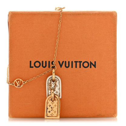 Louis Vuitton Brass Nanogram Bracelet Silver Gold 6 of 6