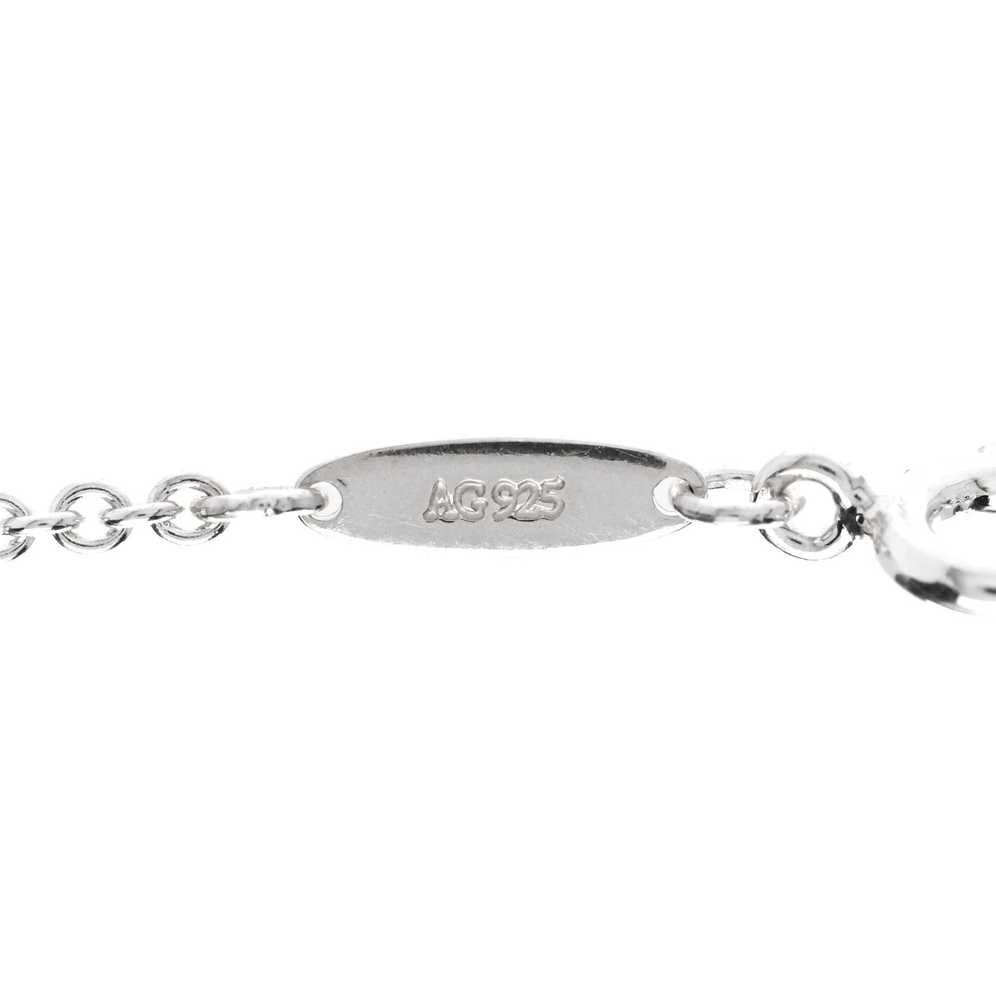 Sterling Silver Diamond Mesh Pendant Necklace
