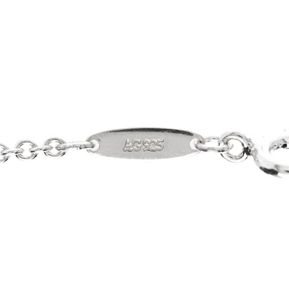 Tiffany Sterling Silver Diamond Mesh Pendant Necklace 5 of 7
