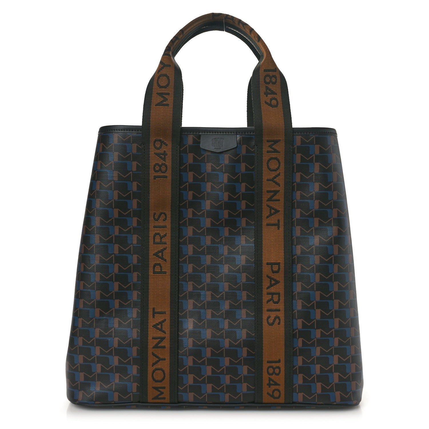 Moynat Canvas 1920 M Monogram Tote Black Brown 1 of 10