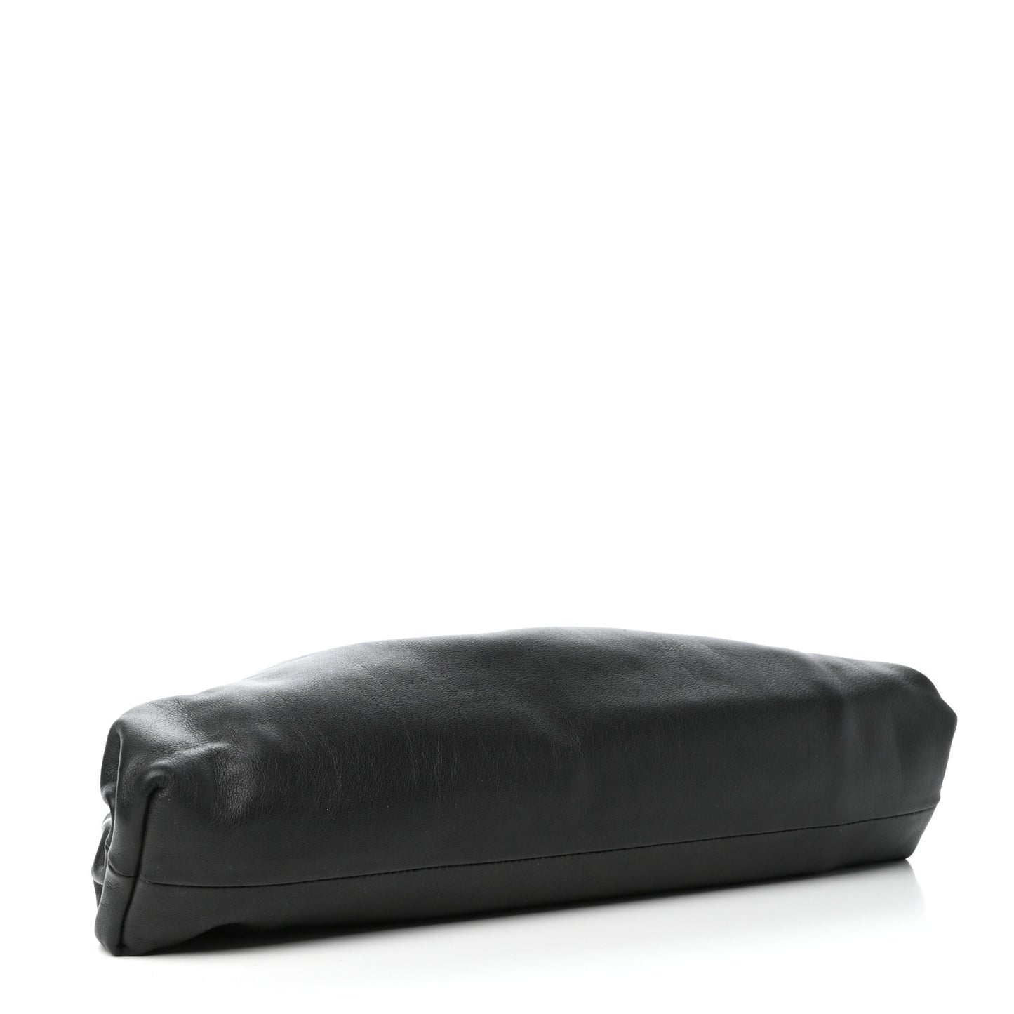 Smooth Butter Calf The Pouch Oversized Clutch Black