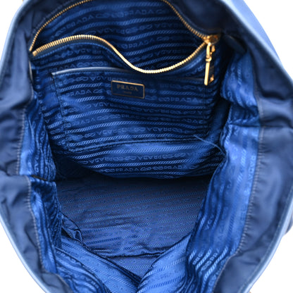 Prada Tessuto Nylon Saffiano Tote Baltico 5 of 10