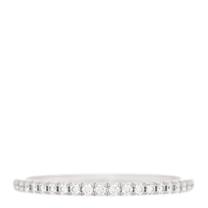 Tiffany 18K White Gold Diamond Metro Band Ring 56 7.5 3 of 4
