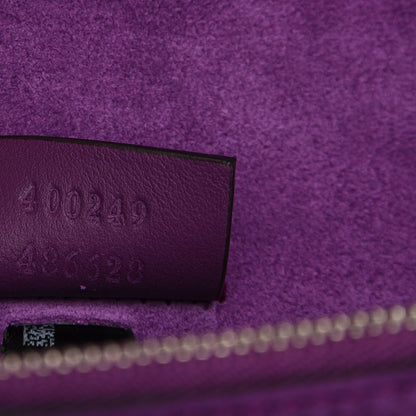 Gucci GG Supreme Monogram Embroidered Small Dionysus Shoulder Bag Purple 7 of 8