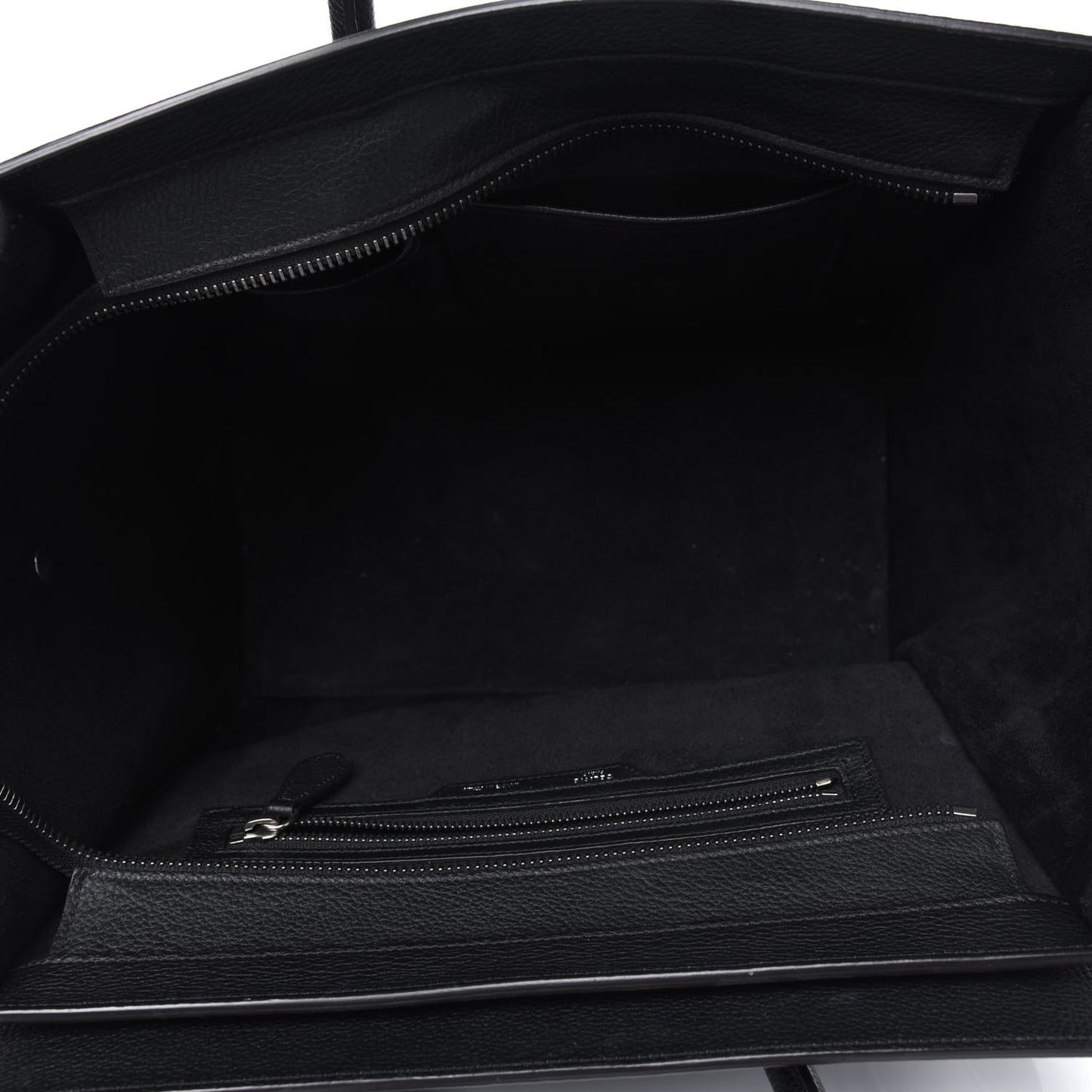 Drummed Calfskin Mini Luggage Black
