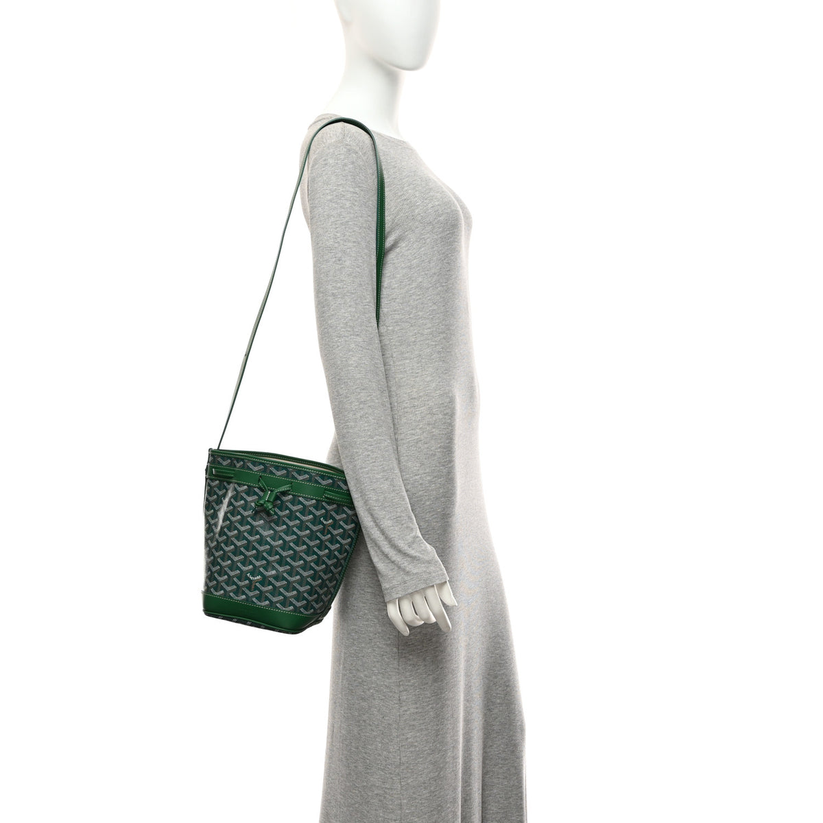 Goyard Goyardine Petit Flot Bucket Bag PM Green 2 of 10