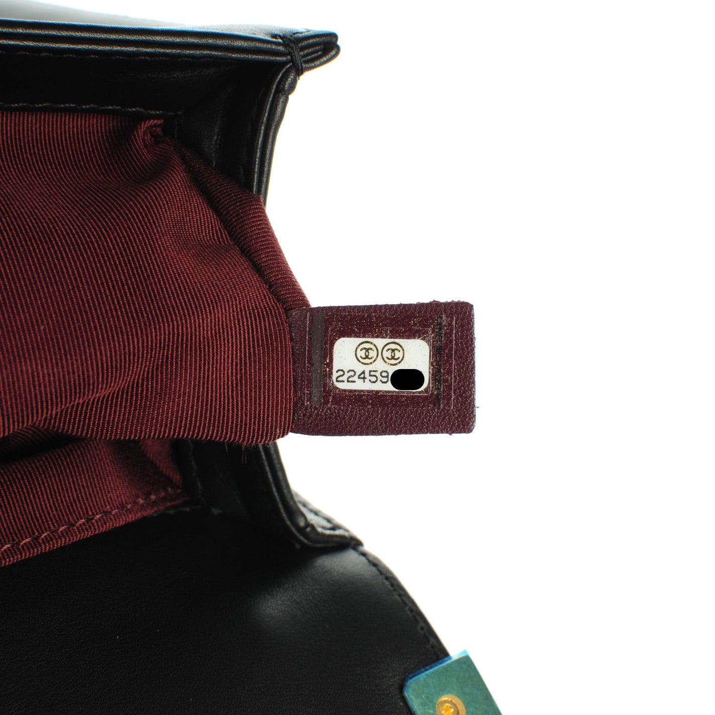 Caviar Suede Calfskin Chevron Medium Boy Flap Black