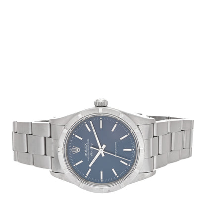 Rolex Stainless Steel 34mm Oyster Perpetual Air-King Precision Watch Blue 14010M 2 of 4
